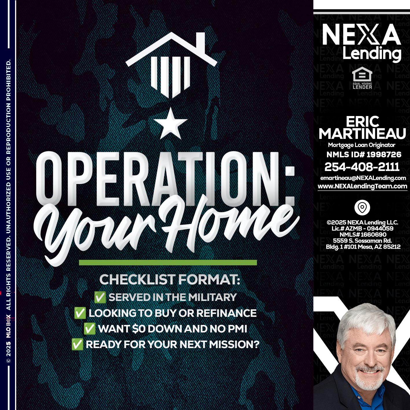 OPERATION YOUR HOME - Eric Martineau -Mortgage Loan Originator