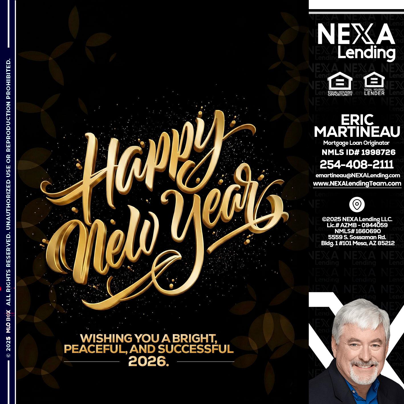 HAPPY NEW YEAR - Eric Martineau -Mortgage Loan Originator