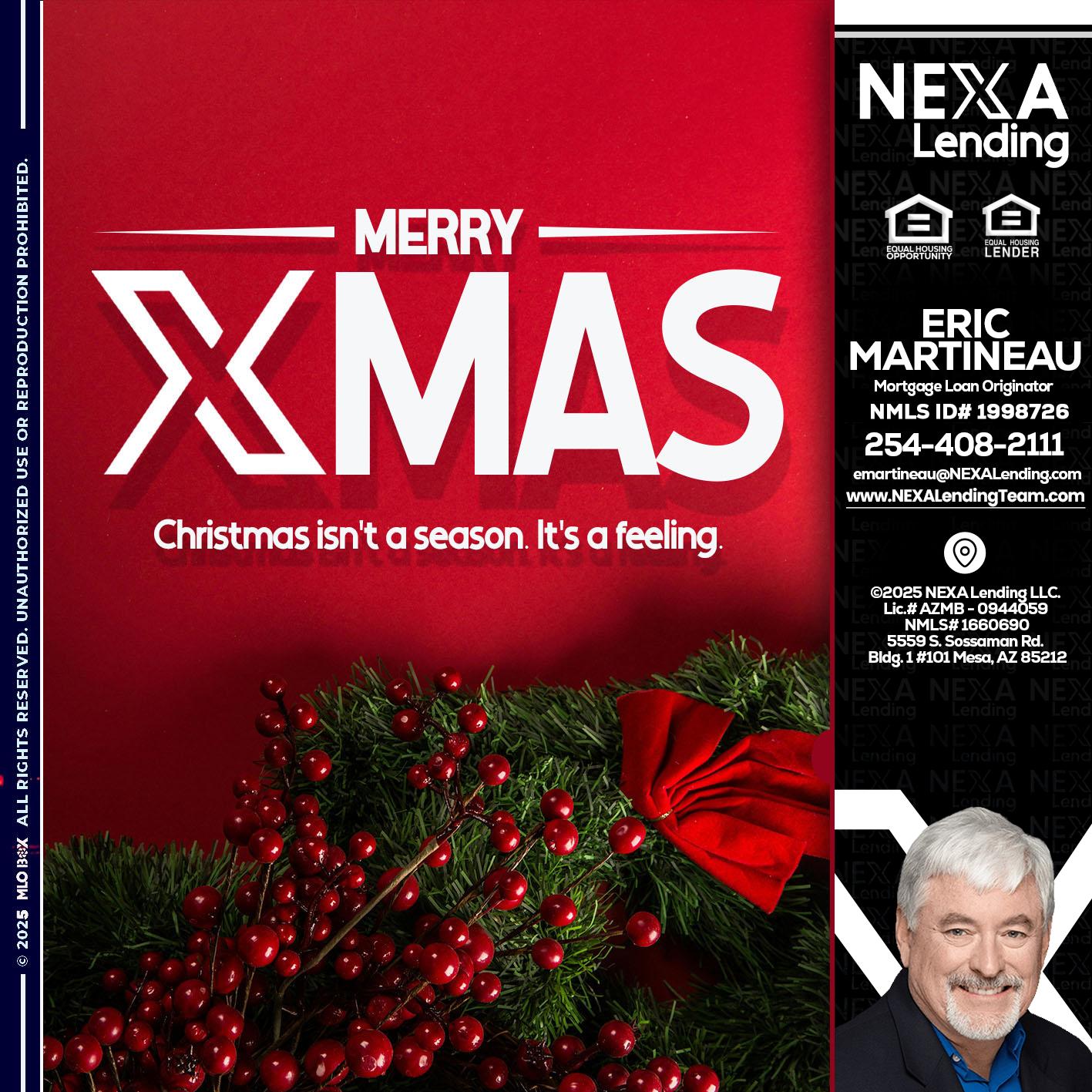 merry xmas - Eric Martineau -Mortgage Loan Originator