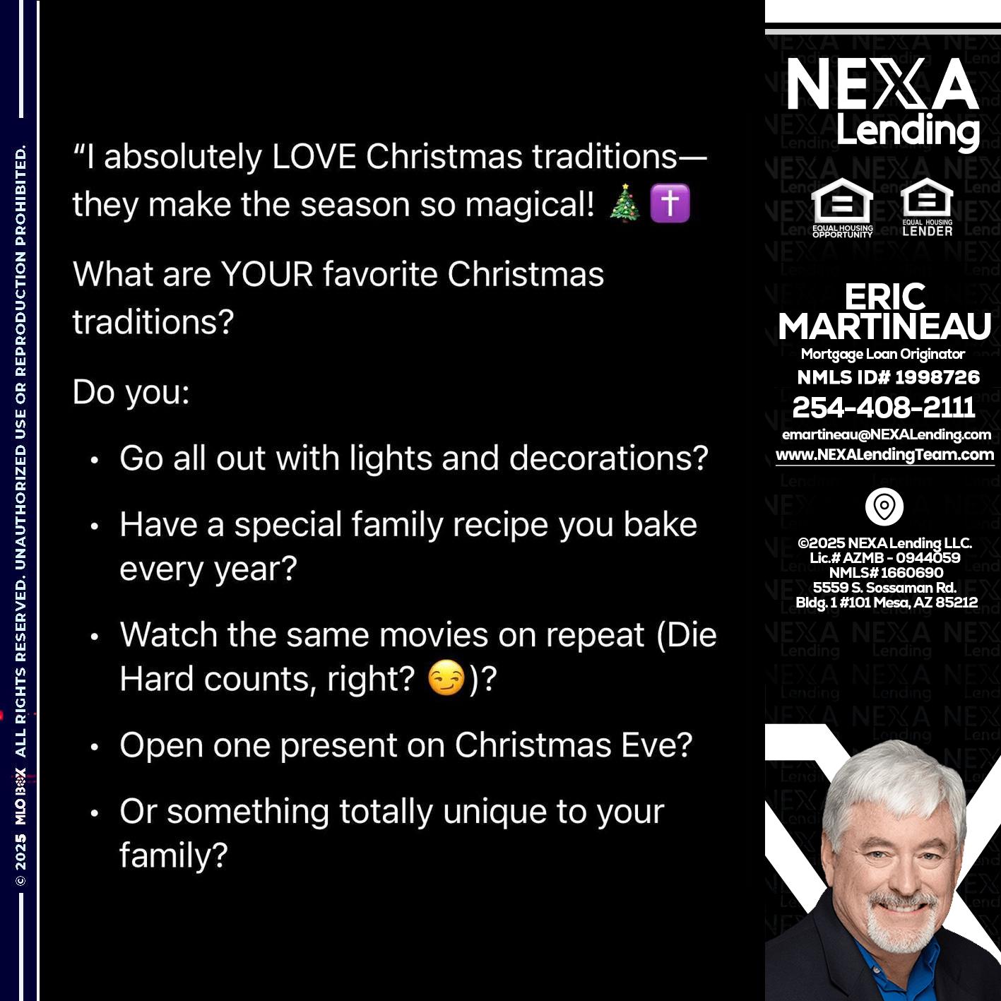 I love christmas - Eric Martineau -Mortgage Loan Originator