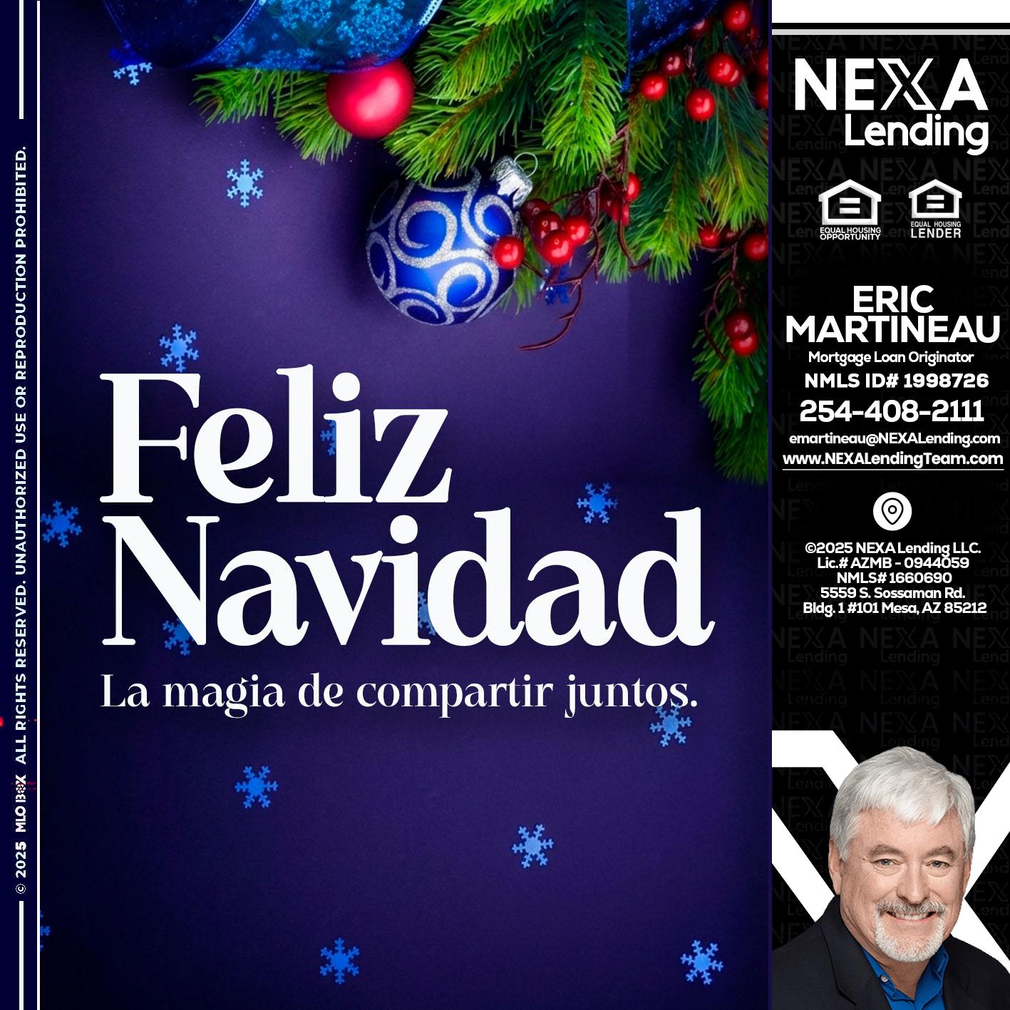 FELIZ NAVIDAD - Eric Martineau -Mortgage Loan Originator
