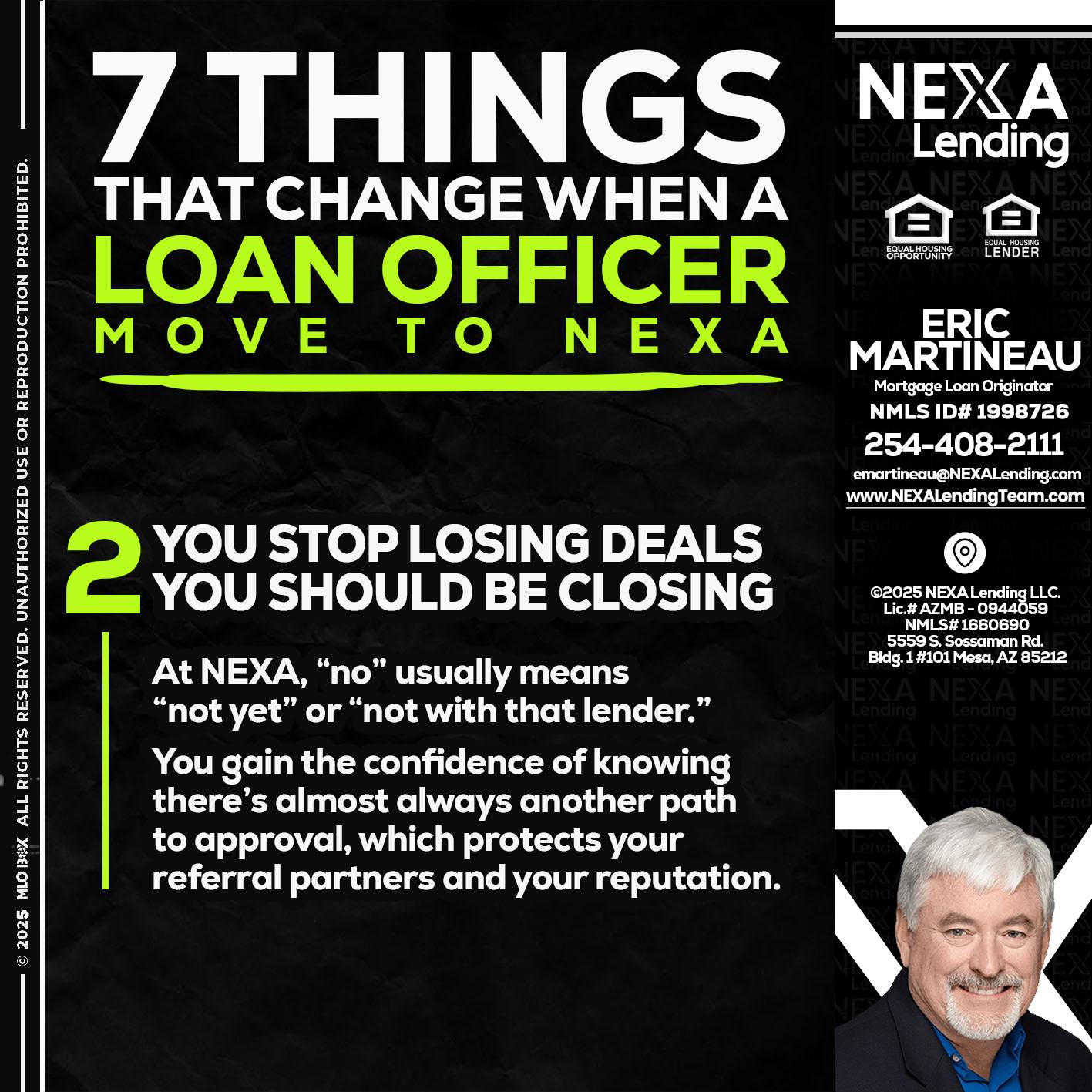 7 THINGS (2) - Eric Martineau -Mortgage Loan Originator