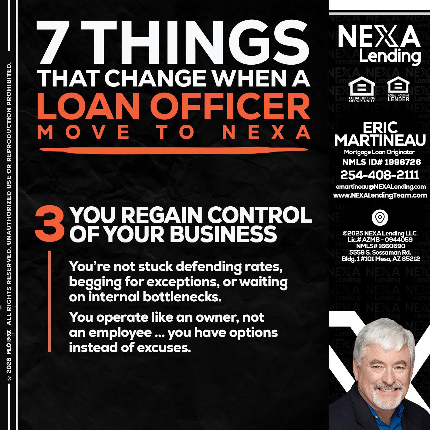 7 things (3) - Eric Martineau -Mortgage Loan Originator