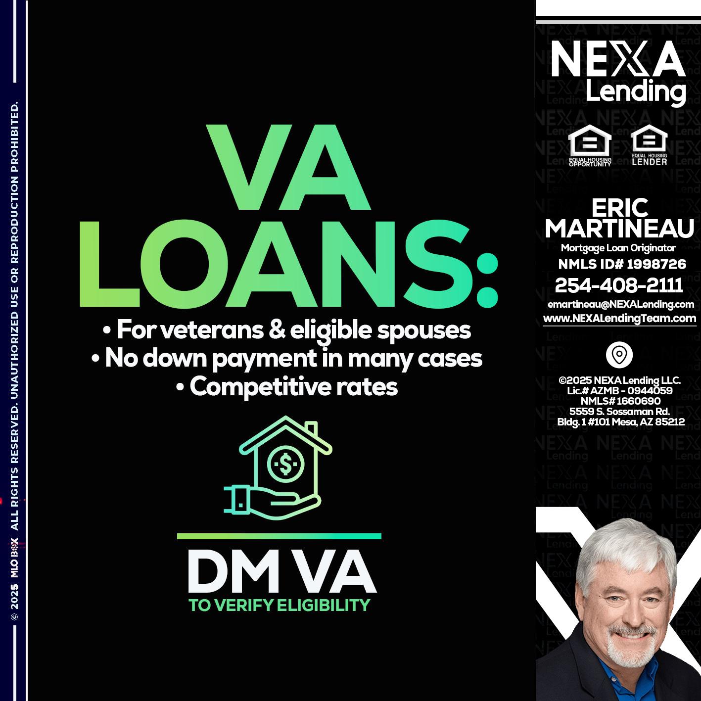 VA LOANS - Eric Martineau -Mortgage Loan Originator