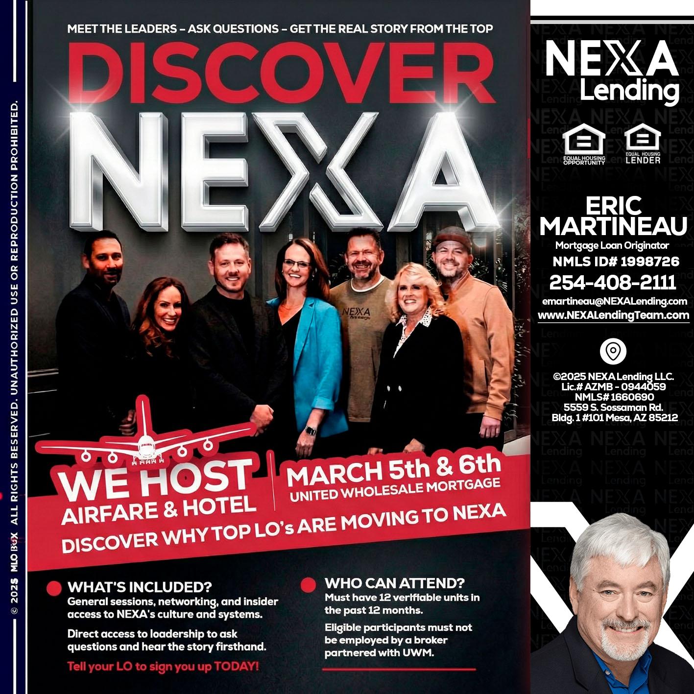 DISCOVER NEXA - Eric Martineau -Mortgage Loan Originator