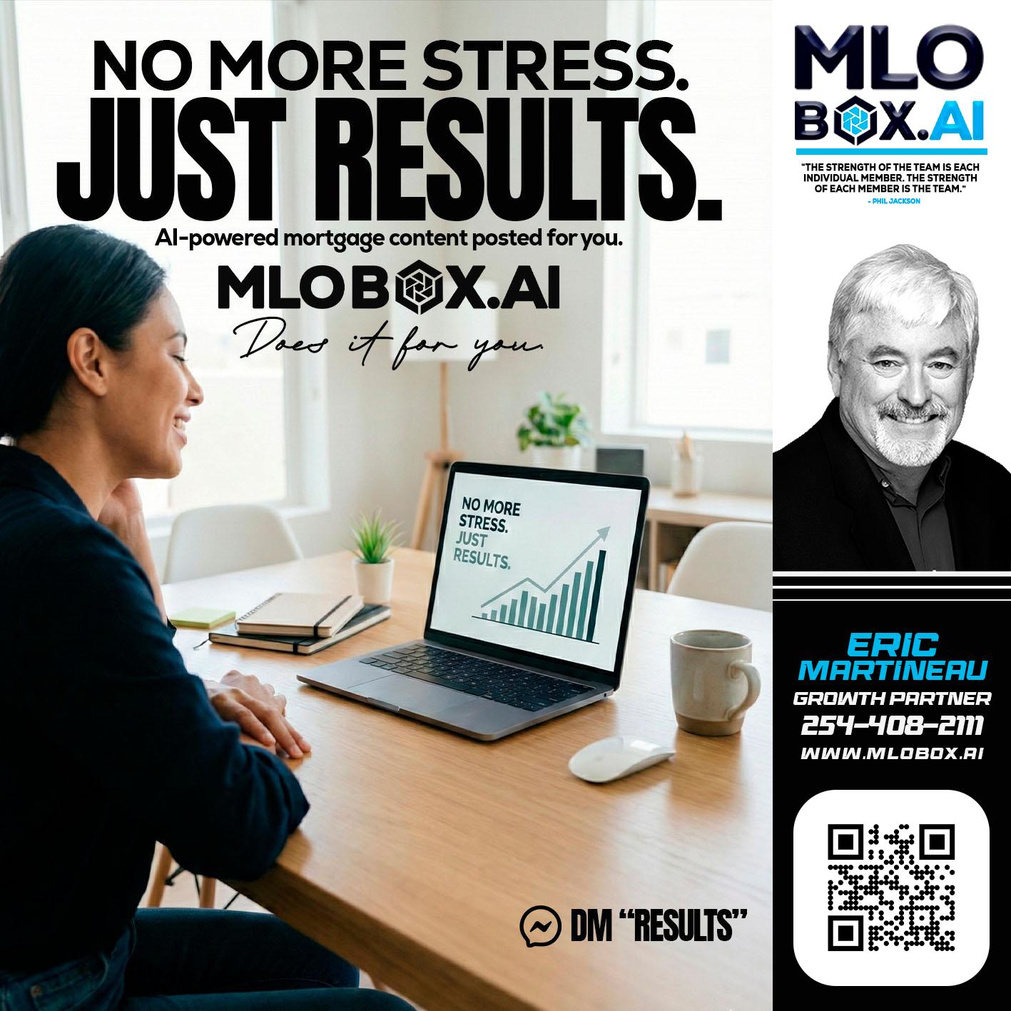 NO MORE STRESS - Eric Martineau -Mortgage Loan Originator