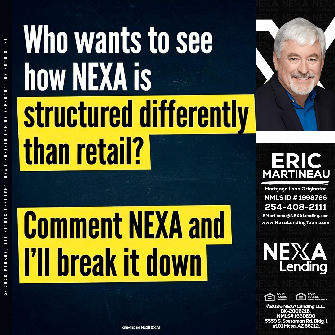 who want to see - Eric Martineau -Mortgage Loan Originator