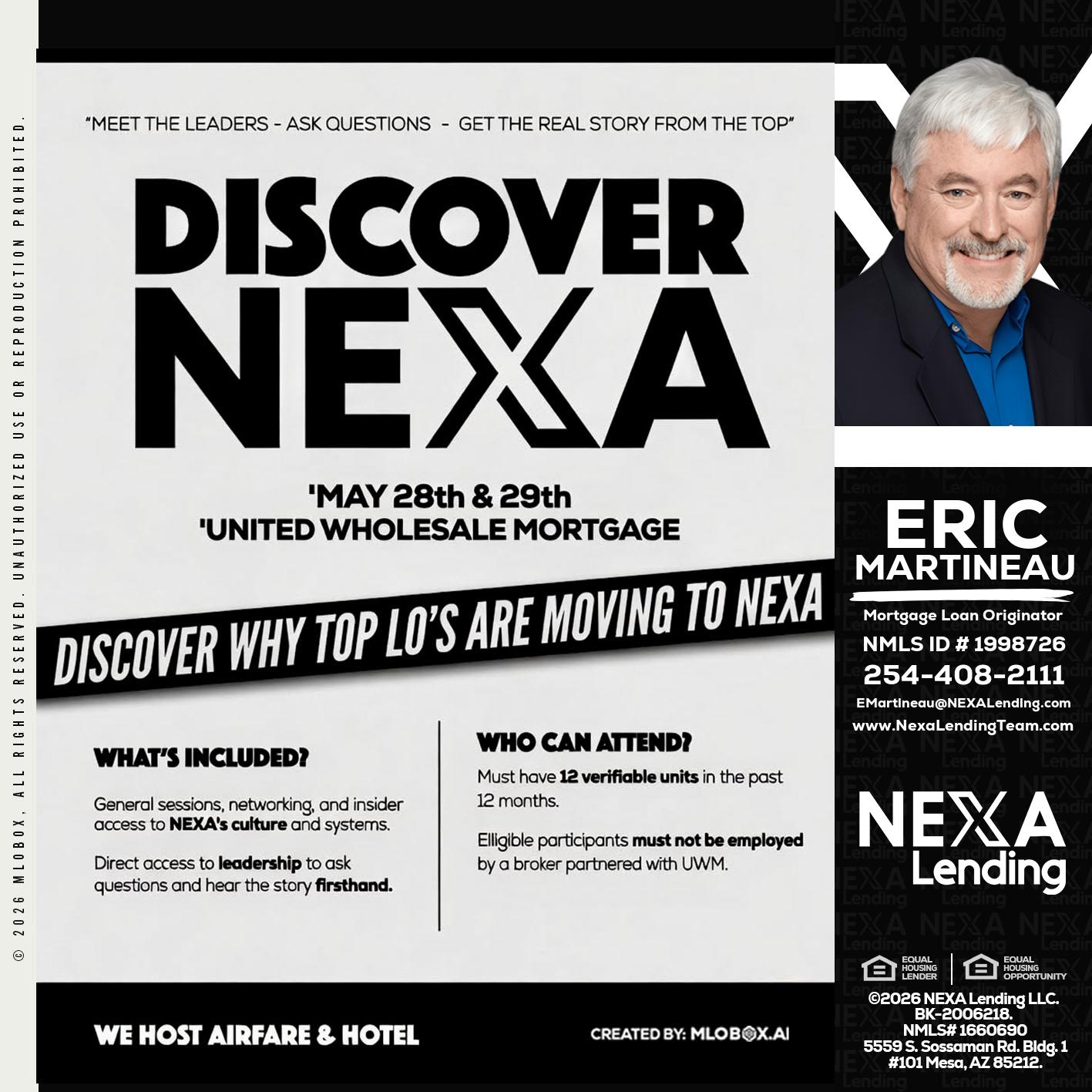 DISCOVER NEXA - Eric Martineau -Mortgage Loan Originator