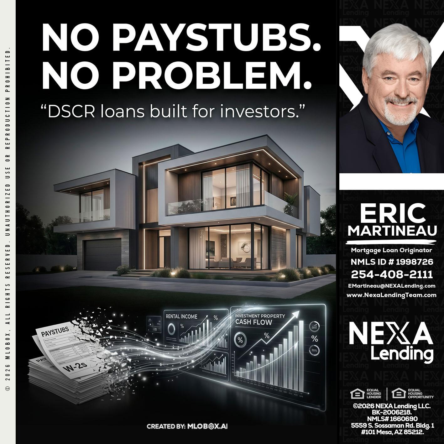 no paystub - Eric Martineau -Mortgage Loan Originator
